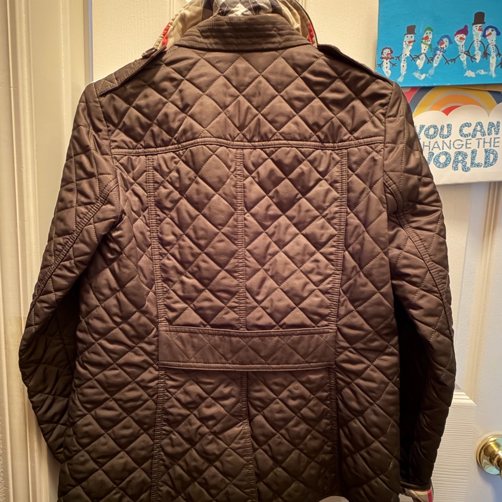 Quilted Button-Front Jacket in Olive - image 2